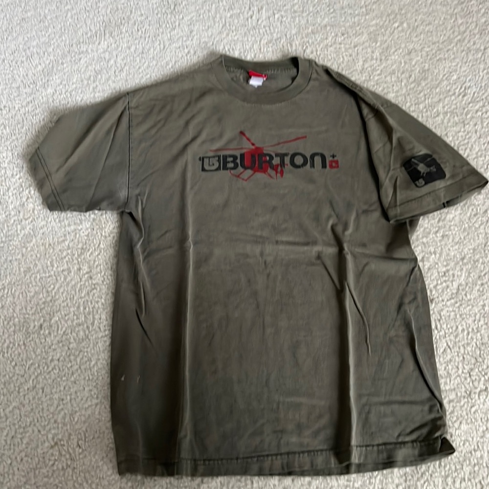 VINTAGE BURTON SNOWBOARDS HELI BOARD TSHIRT LARGE